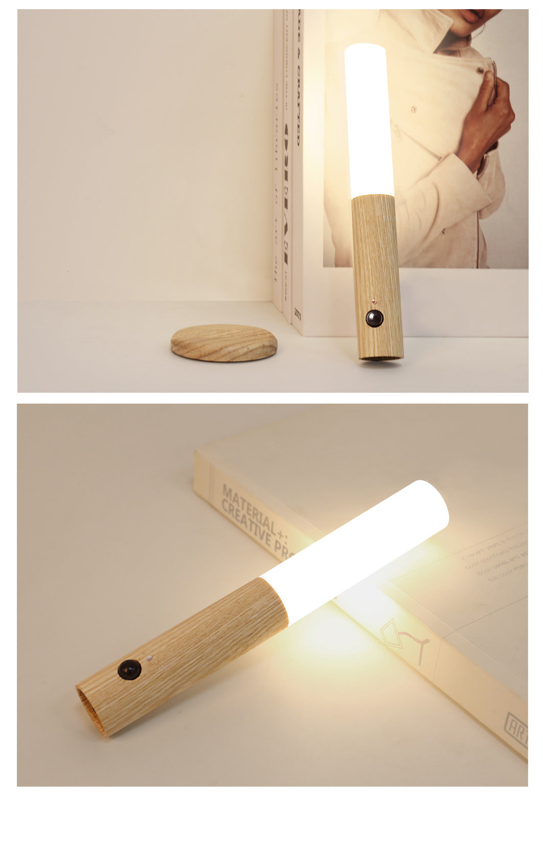 Motion sensor magnetic wall light