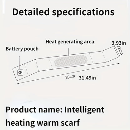 Temperature Adjustable Heating Scarf