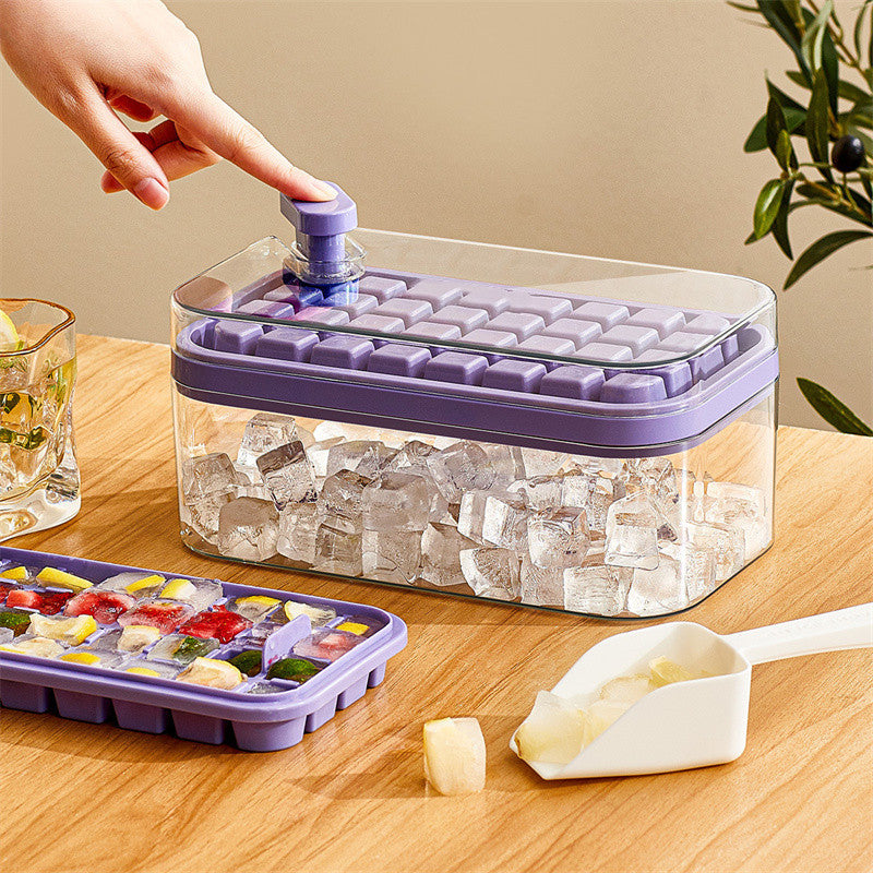 One-button Press Type Ice Mold Box